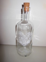 Bottle - glass - 23 x 8 cm - 7 dl - flawless