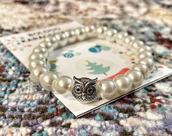 Owl tekla pearl bracelet for Christmas