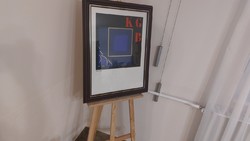 (K) Joseph Kádár (Le K'dar) szitanyomat.60x76 cm kerettel