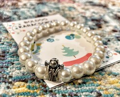 Angel tekla pearl bracelet for Christmas