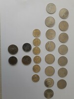 25 forint commemorative coins, all different
