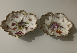 Dresden/Drezdai porcelán kínáló tálka 1899-ben készült