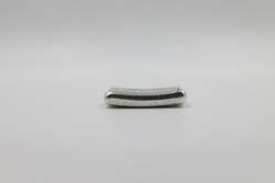 Antique slightly curved silver snuff box