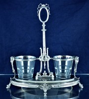 Wonderful, antique silver spice rack, French, ca. 1840!!!