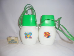 Two retro Ovis water bottles, children's water bottles - together