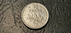 Franciaország ½ frank, 1966.