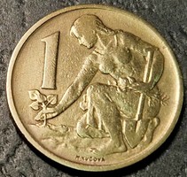 Csehszlovákia 1 korona, 1969.