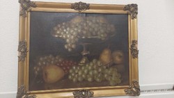Ferenc Dobay - still life with grapes