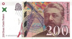 200 francs frank 1997 Franciaország Gyönyörű