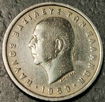 Greece 2 drachmas, 1959.
