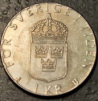 Sweden 1 kroner, 1983.