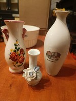 3 decorative vases