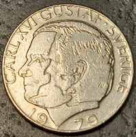 Sweden 1 kroner, 1979.
