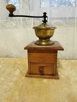 Old copper coffee grinder