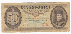 Ötven Forint bankjegy 1989