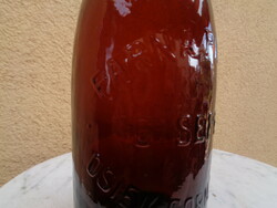 Horvát  , eszéki  , sörös üveg  0,4 L  , 27 cm , OSIEK  Gornji grad Parna Pivara C Seper