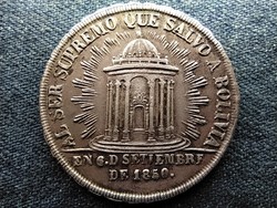 Bolivia Proclamation Medal 1852 silver 26.7g (id65296)