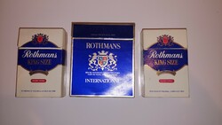 Retro Rothmans cigarette pack, opened, 3 boxes