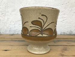 Retro small-scale flower-patterned planter vintage ddr planter