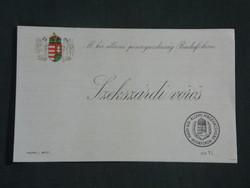 Bor címke, Magyar királyi pincegazdaság, Budafok, Szekszárdi vörös