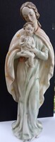 Antique Hummel Large Porcelain Hand Painted Marked Religious Grace Statue Mary with Little Jesus Collectors