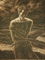 Baja Benedek (1893-1953) : Sötét vizek partján (Nagy méret!)