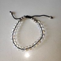 Aurora borealis crystal bracelet