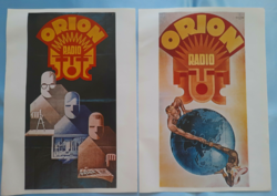 Orion radio - poster, repint, 2 pieces