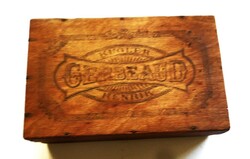 Antique original kugler henrik - gerbeaud wooden candy box