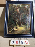 XX. század eleje, magyar festő festménye, olaj, vászon, 69 x 95 cm-es,eredeti keret