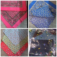There are several types of patterned handkerchiefs