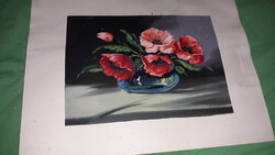 Antique hand-painted still life postcard / painting sample a/5 + passport according to the pictures