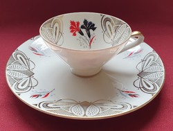 Seltmann Weiden Bavaria K német porcelán kávés, teás reggeliző szett hiányos csésze kistányér tányér