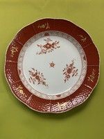 Antique Herend, Old Herend waldstein pattern plate, with ribbon - crown brand mark