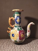 Italian floral ceramic candle holder