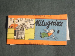 Chocolate label, Budapest biscuit and wafer factory, Mitugras slice