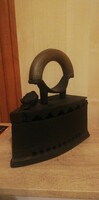 Old antique rare kossuth head charcoal iron