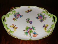 A large Herend vbo viktória tray with handles