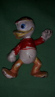 Old flea market bazaar goods disney duck tales - duck tales painted rubber donald figure 7 cm according to pictures