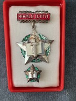 Excellent innovation medal with silver grade miniature, in box