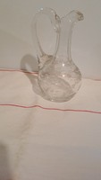 Old decorative vinegar glass decanter