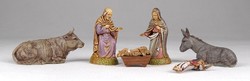 1P742 Régi karácsonyi dekoráció betlehemi jászol Jézus születése jelenet