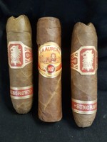 3 collector's robusto cigars