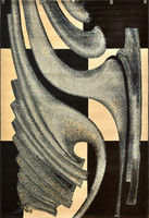 Tapestry designed by Endre Szasz - curves