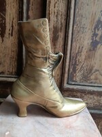 Vintage Brass Victorian Women's Boots