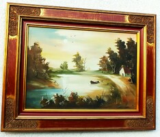 A wonderful work, in a wonderful frame, 50x70 oil canvas
