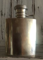Közel 100 éves régi ezüst flaska jelzett