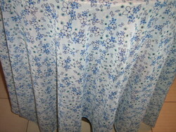 Pair of charming vintage floral blue curtains