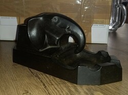 Vinyl ashtray in the shape of an elephant