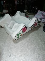 Ceramic decorative soap holder is in the condition shown in the pictures